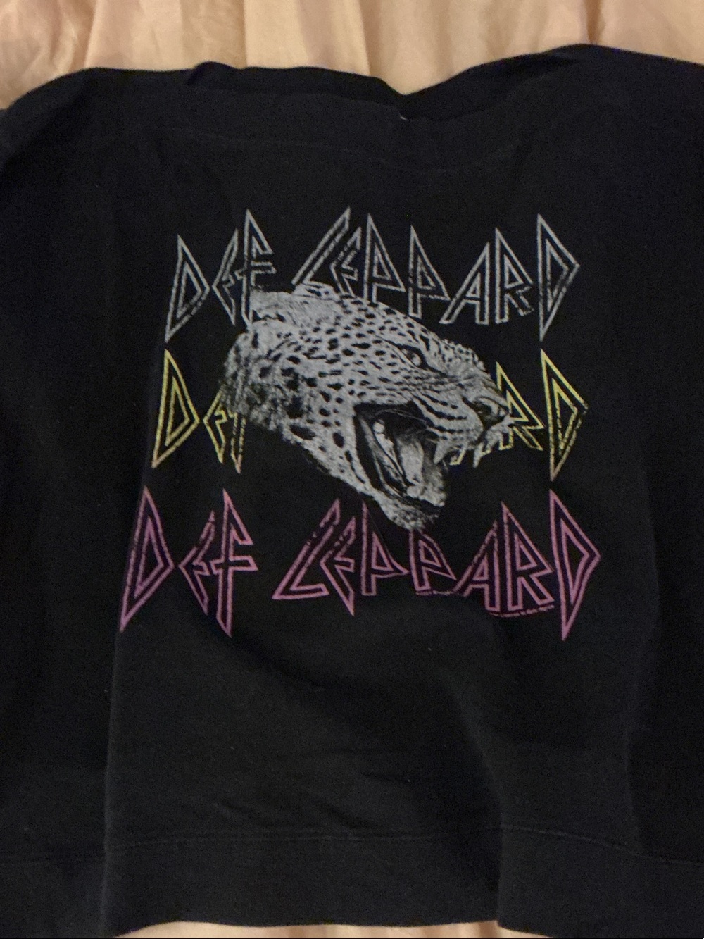 Black Graphic Def Leppard Apparel